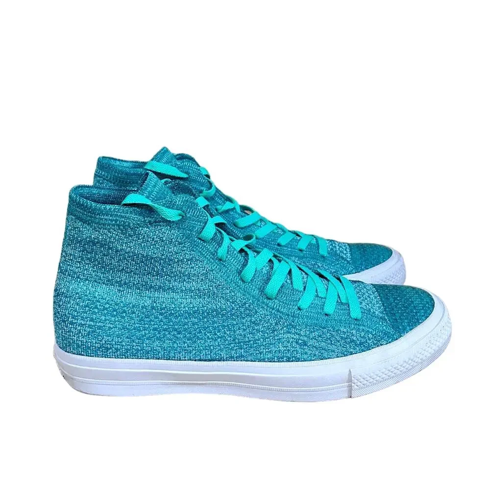 Converse All Star - CT Flyknit Hi Top - Sneakers - Green -Women's -12.5 -157632C